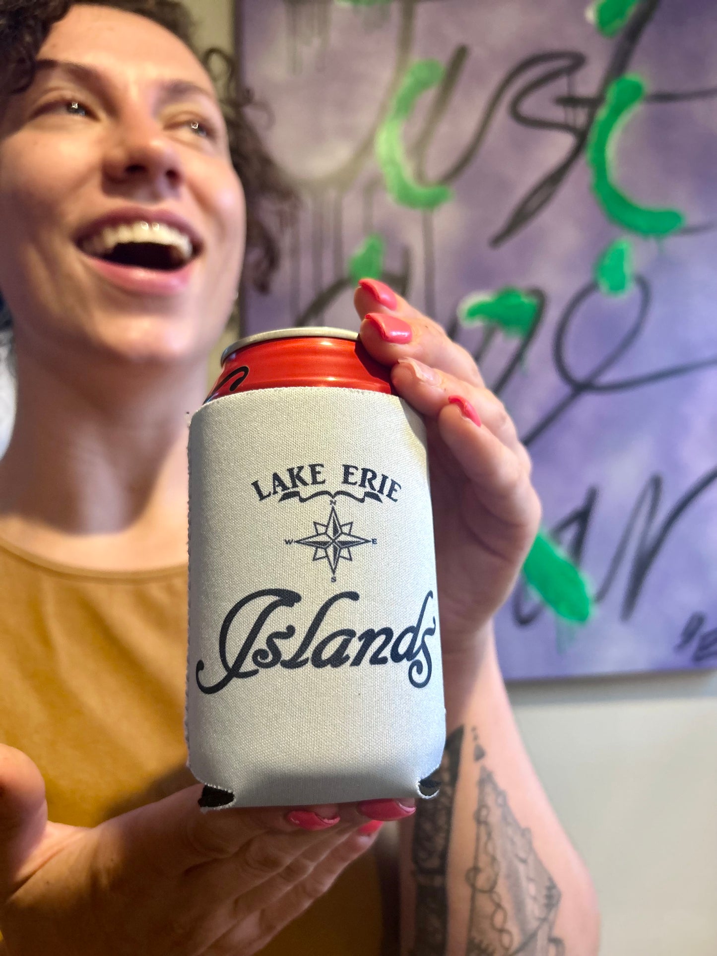 Lake Erie Islands Can Koozie
