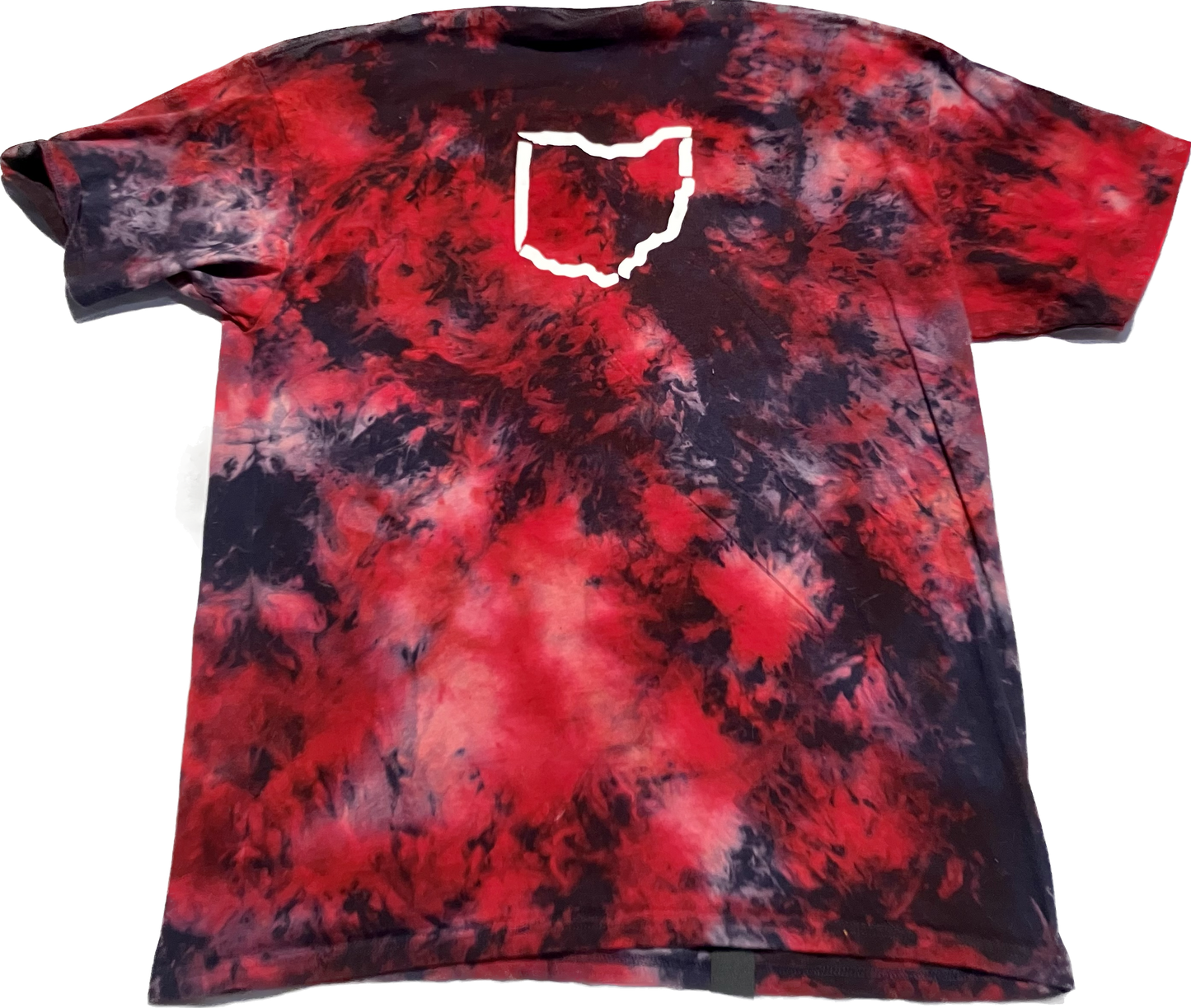 Red White Blue CLE reverse dyed prints