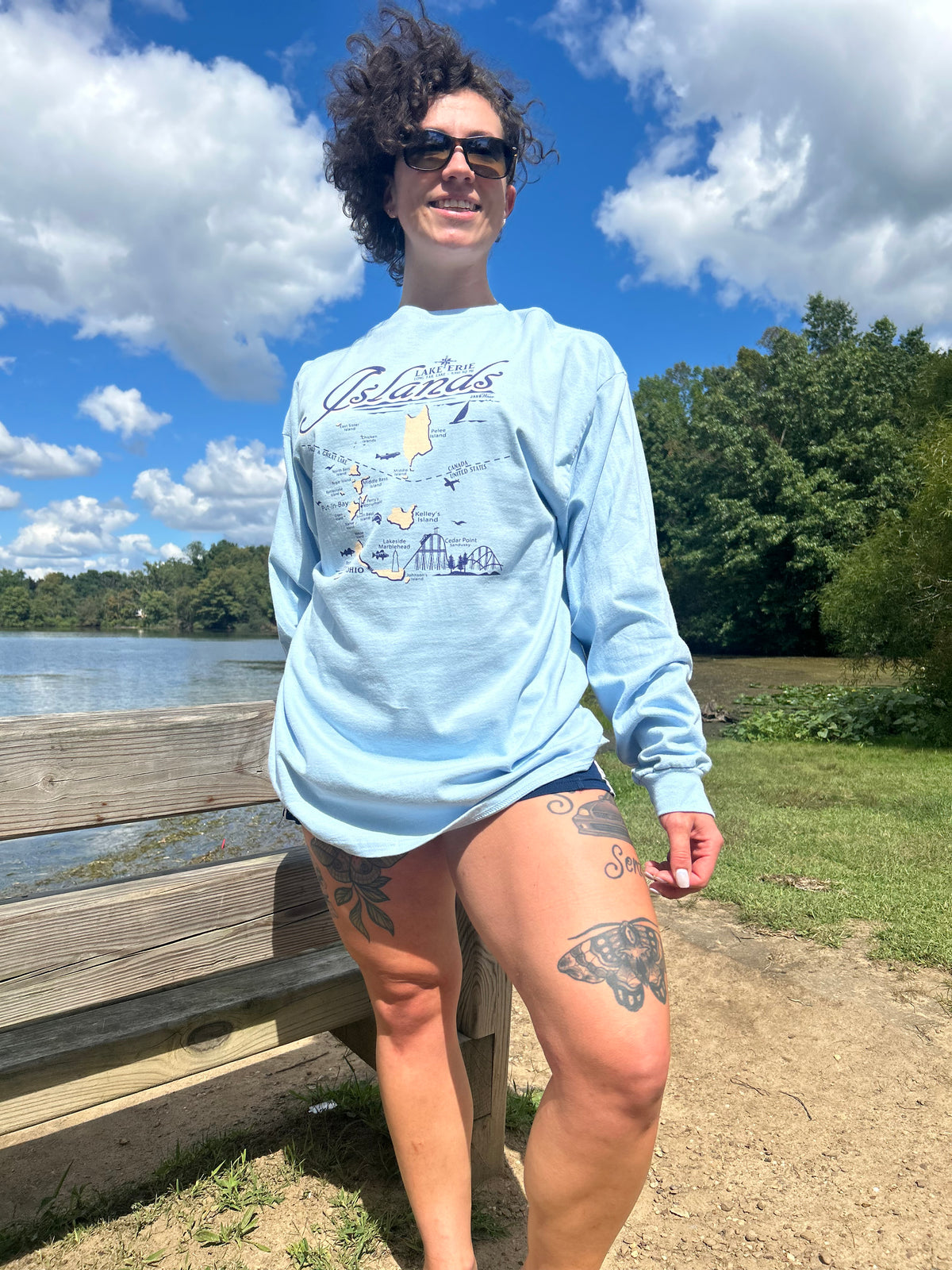 Lake Erie Islands LONG SLEEVE Unisex T-Shirt.