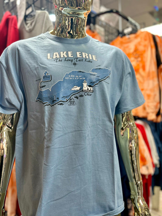 Lake Erie Long Tail Lake T-Shirts