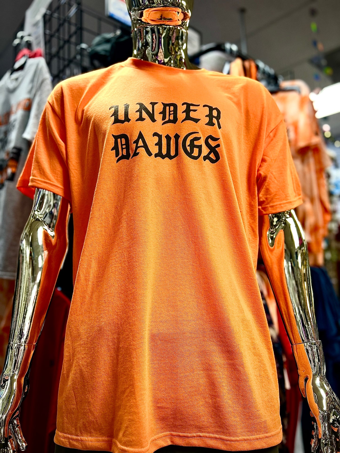 UNDER DAWGS Orange Short Sleeve T-Shirt