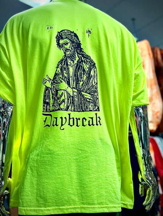 John the Baptist Short Sleeve T-Shirts Safety Yellow