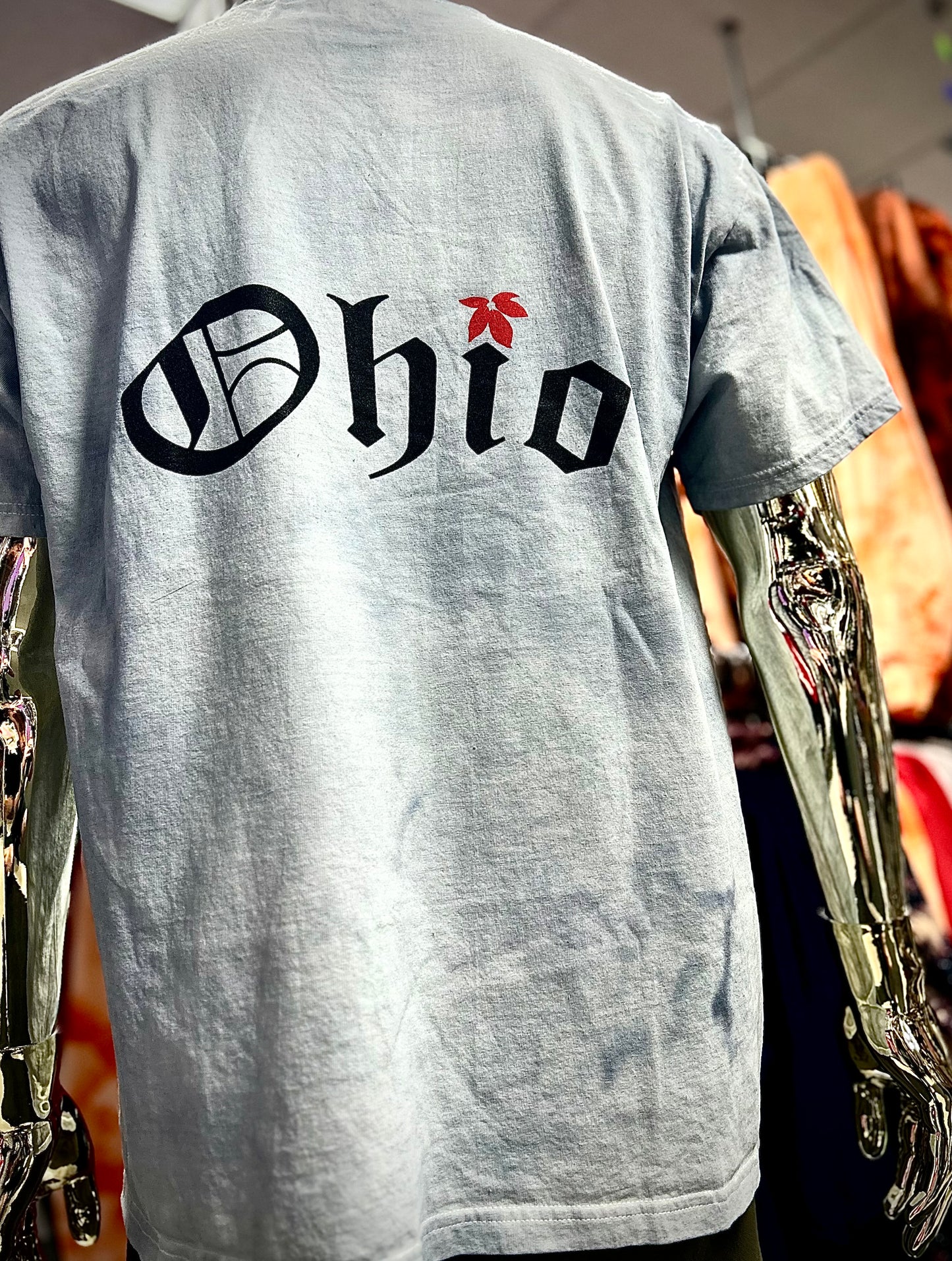 OHIO Grey Tie Dye Short Sleeves