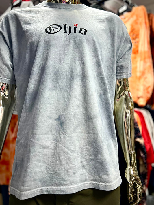 OHIO Grey Tie Dye Short Sleeves