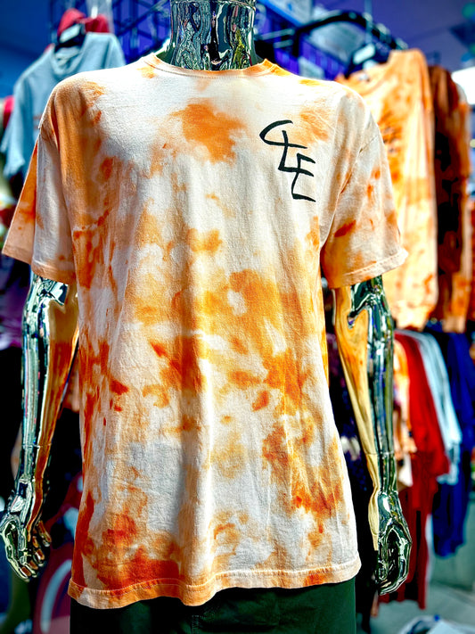 CLE Orange Tie Dye Short Sleeves