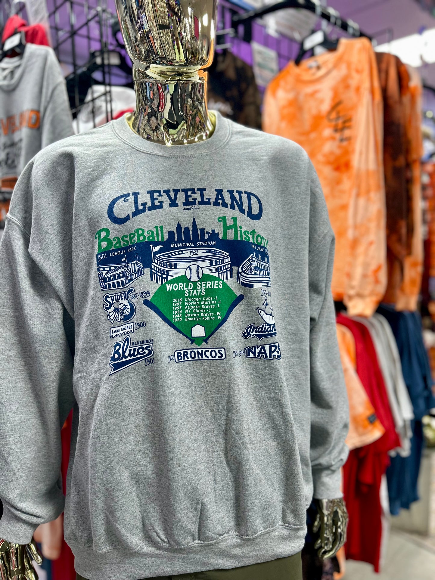 Cleveland Baseball History Sweatshirts