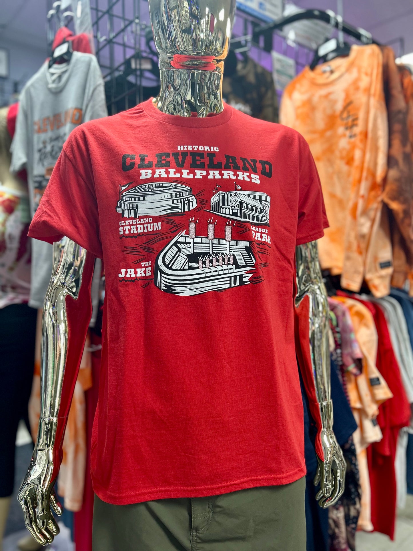 Cleveland Baseball Ballpark History T-Shirts