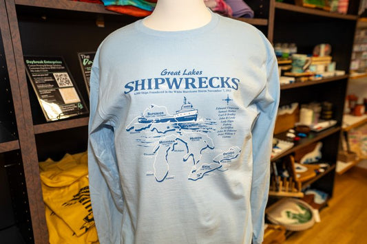 Great Lakes Shipwrecks Long Sleeve T-Shirt