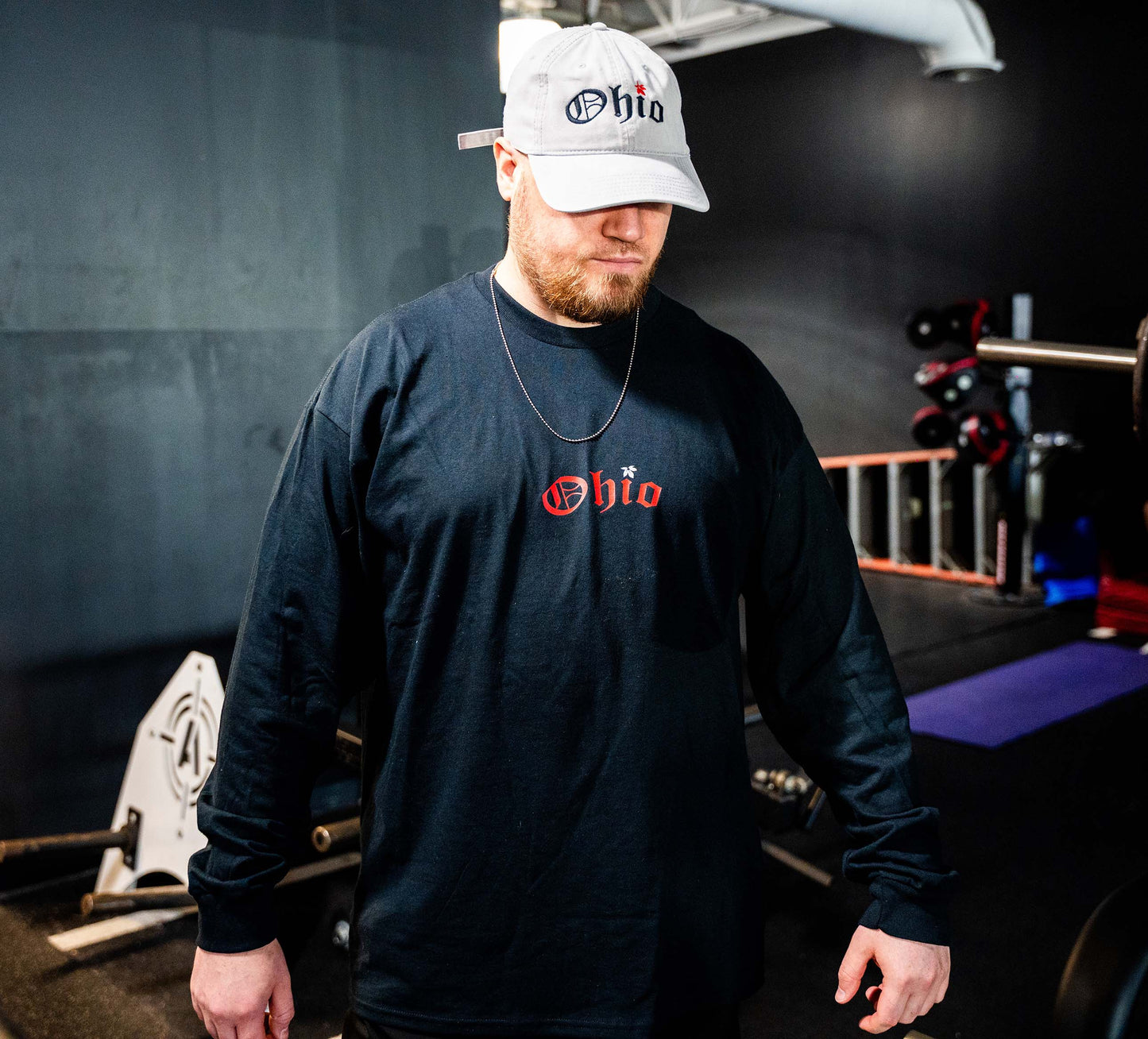 Black, Scarlet and Grey Ohio LONG SLEEVE T-Shirts
