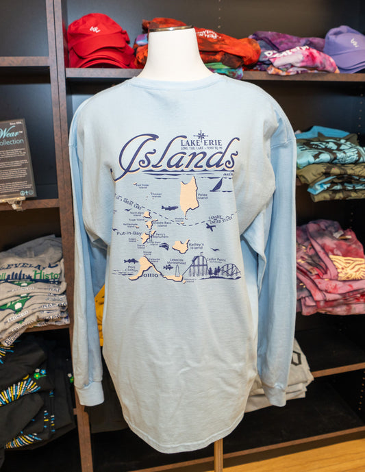 Lake Erie Islands LONG SLEEVE Unisex T-Shirt.