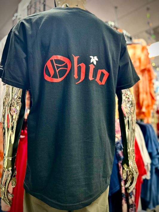 Black, Scarlet and Grey Ohio Short Sleeve T-Shirts