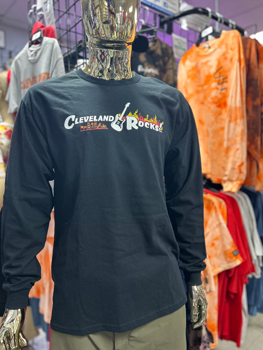 Cleveland Rocks LONG SLEEVE T Shirt: Rock and Roll Hall of Fame T Shirt