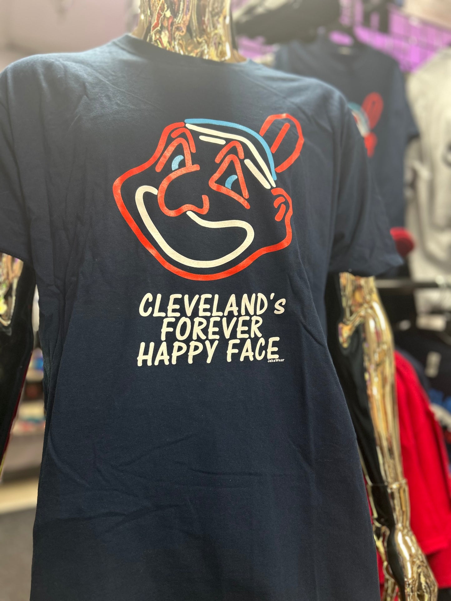 Cleveland's Forever Happy Face Short Sleeve T-Shirt's