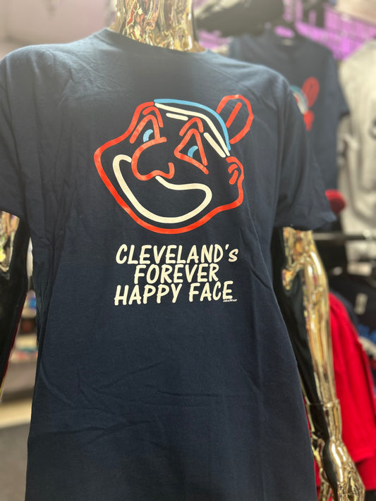Cleveland's Forever Happy Face Short Sleeve T-Shirt's