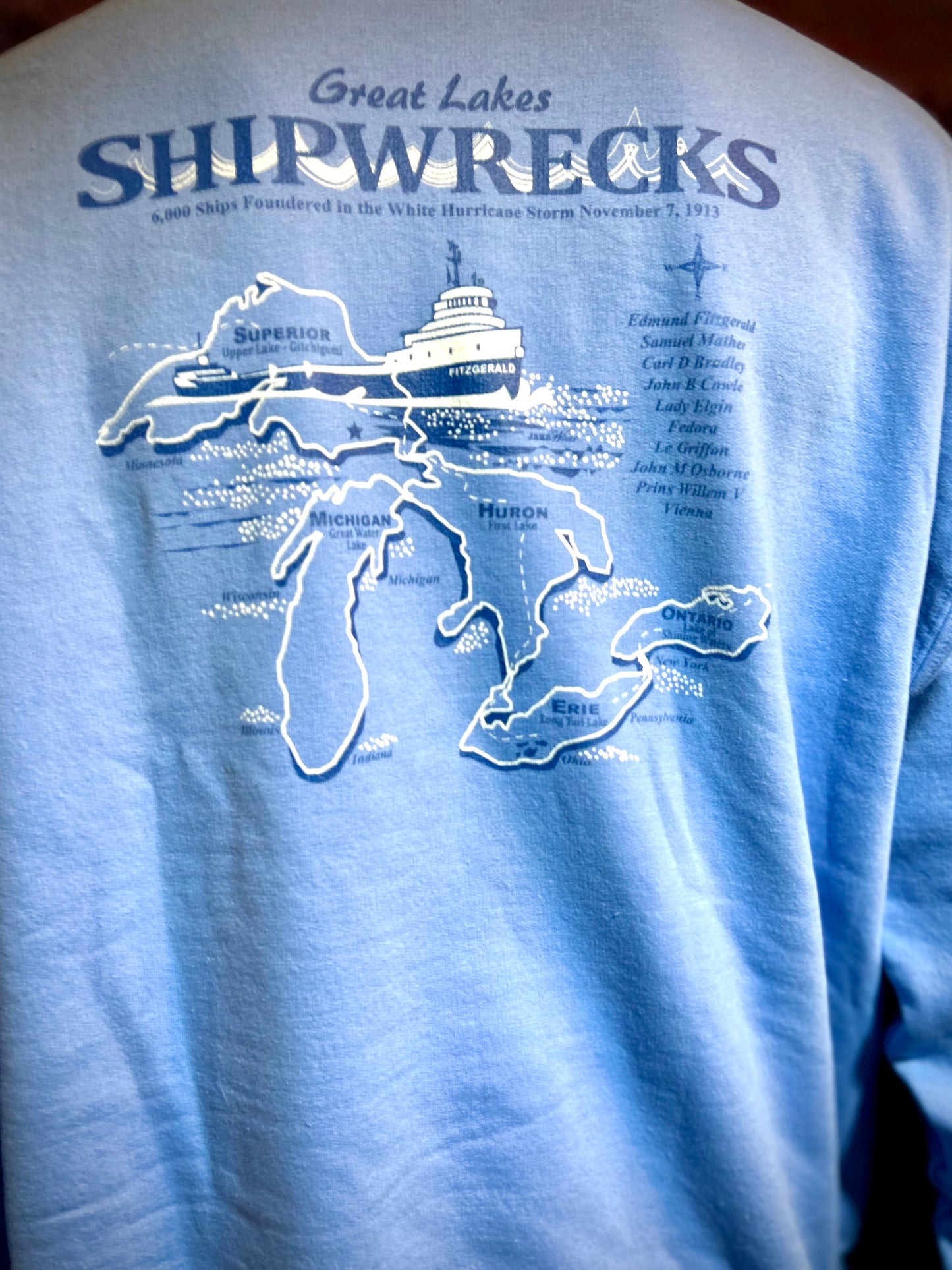 Great Lakes Shipwrecks Pullover Hoodie's
