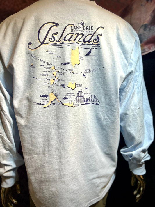 Lake Erie Islands LONG SLEEVE Unisex T-Shirt.